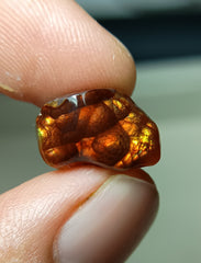Резьба по огненному агату – детская ножка – Agate De Feugo 