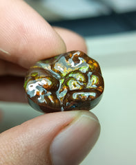 Редкая негритянская резьба по огненному агату - Agate De Feugo 
