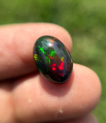 5.05ct  Black Fire Opal - October Birthstone