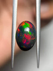 5.05ct  Black Fire Opal - October Birthstone