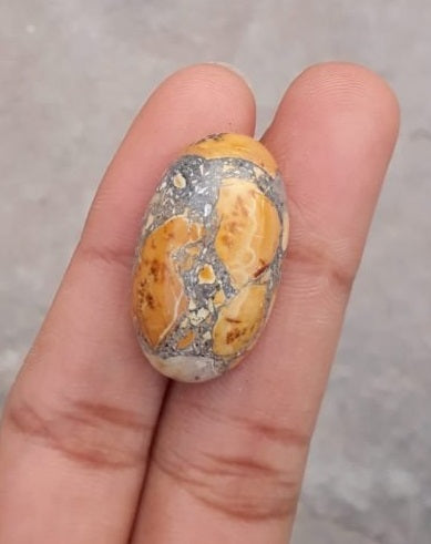 Яшма 28,4 карата — Малигано Джаспер Кабошон — Джаспер Малигано — 28x16,5 мм