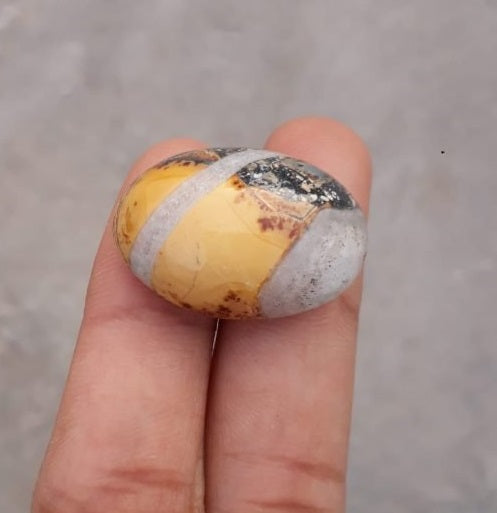 40ct Jasper - Maligano Jasper Cabochon - Jasper Maligano- 28x20mm