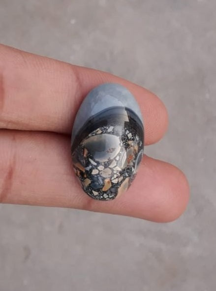 Яшма 20,8 карата — Малигано Кабошон Джаспера — Джаспер Малигано — 25x16,5 мм