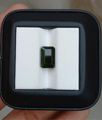 4.3ct Natural Green Tourmaline Gemstone - Faceted Tourmaline - October Birthstone - 13x8x4mm