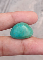 Natural Green Turquoise - Persian Turquoise - Green Feroza - 23.5ct- 20x16mm