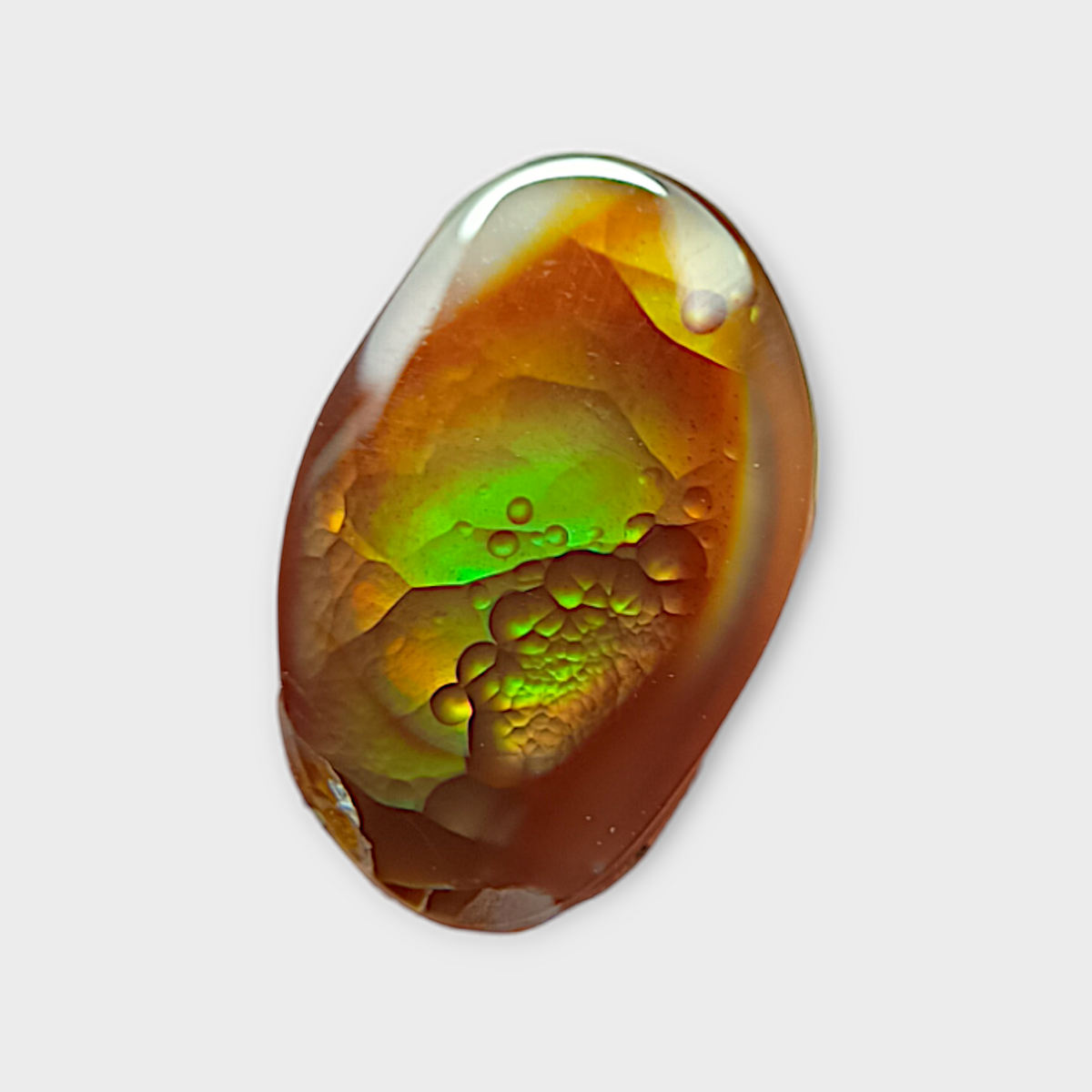 Редкий кабошон из огненного пузырчатого агата - Agate De Feugo 