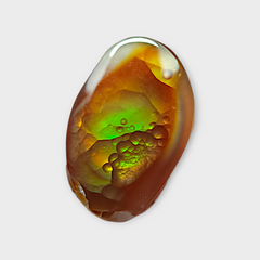 Редкий кабошон из огненного пузырчатого агата - Agate De Feugo 