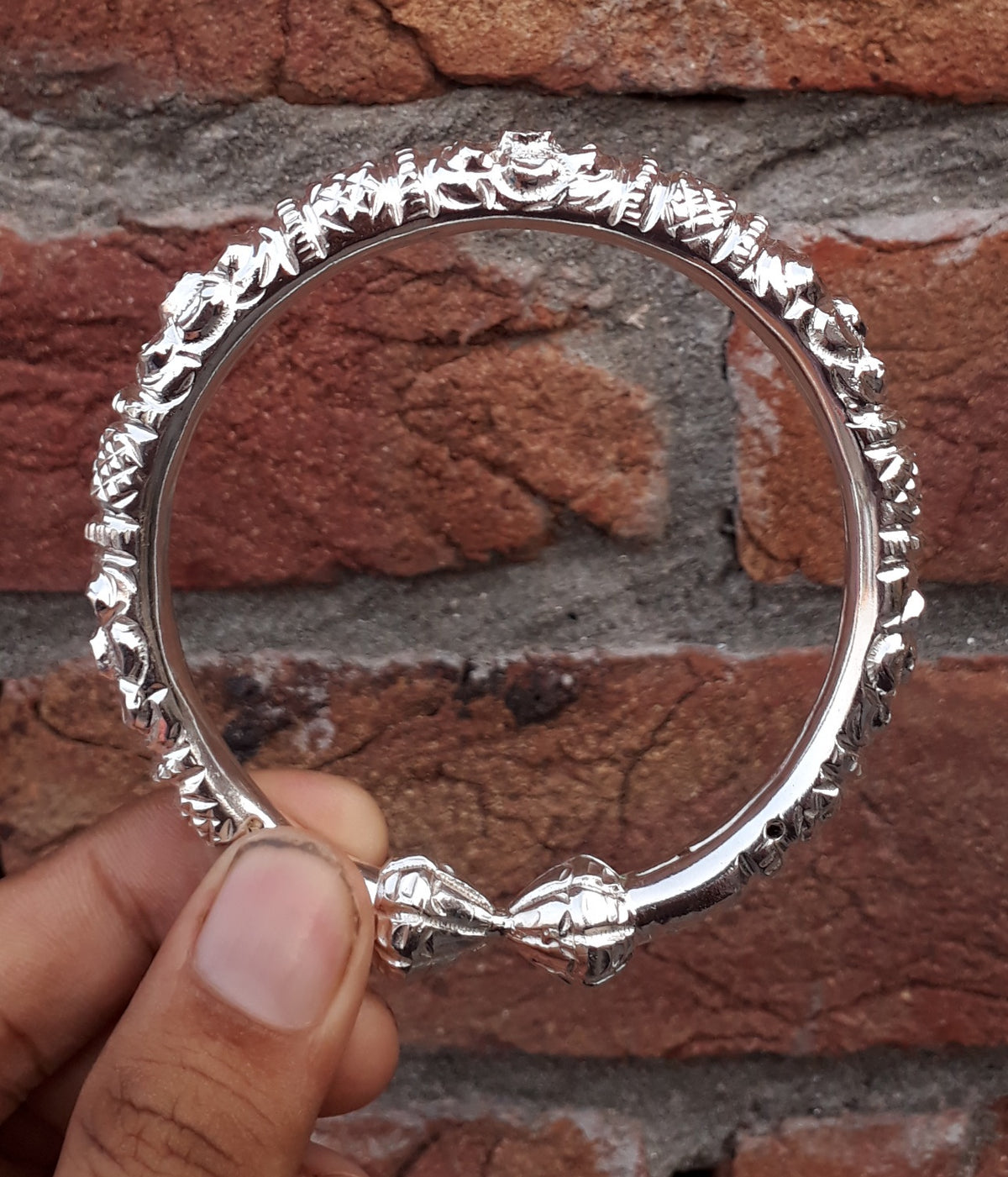 Hand-Crafted Sterling Silver Bangle
