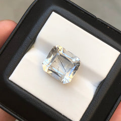 Черный турмалиновый кварц 7,3 карата, черный рутиловый кварц – рутиловый кварц