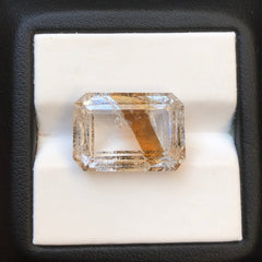 Черный турмалиновый кварц 7,3 карата, черный рутиловый кварц – рутиловый кварц