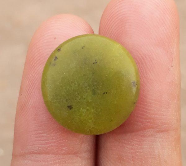 Змеиный кабошон 17,4 карата — Шах Максуд — Zehrmora — 17,2x17,5 мм