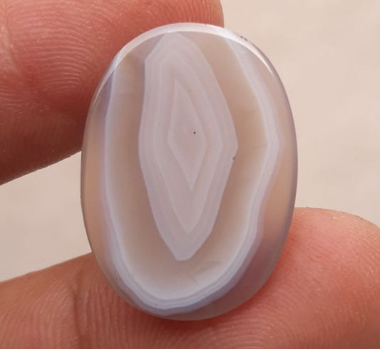 Fortified Agate cabochon  -  Sulaimani Aqeeq - 25x18mm