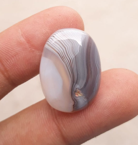 Crazy Lace Agate with Rare Pattern  -  Sulaimani Aqeeq - 23x18mm