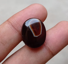 Scenic Agate - Sulaimani Aqeeq - 21x18mm