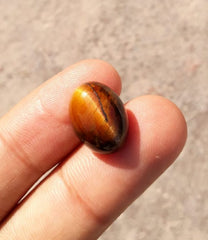 10.9ct Tiger Eye Cabochon - June Birthstone - June Birthstone -  16.5x12mm