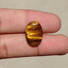 9.5ct Tiger Eye Cabochon - June Birthstone - June Birthstone -  20x13x14mm