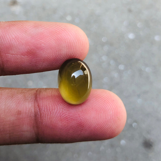 Natural Vesuvianite Solar Gemstone - Idocrase Gem -  Vesuvianite Cabochon - 13x10x7mm