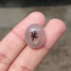 27.5ct-Natural Dendritic Agate - Shajri Aqeeq -21x17x10mm
