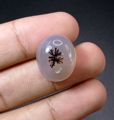 27.5ct-Natural Dendritic Agate - Shajri Aqeeq -21x17x10mm