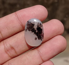23.4ct Natural Dendritic Agate - Shajri Aqeeq -25x17x6mm