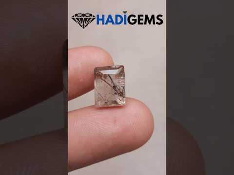 5.40ct Black Tourmalated Quartz - Black Rutile Quartz - Rutilated Quartz