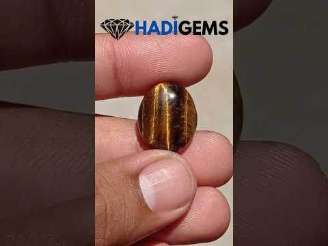 18.7ct Tiger Eye Cabochon - June Birthstone - June Birthstone -  20x17x7mm
