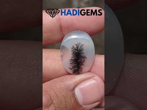 18.7ct Natural Dendritic Agate - Shajri Aqeeq -23x18x5mm