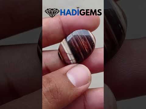 32ct Banded Agate - Sulaimani Aqeeq - 28x20x7mm