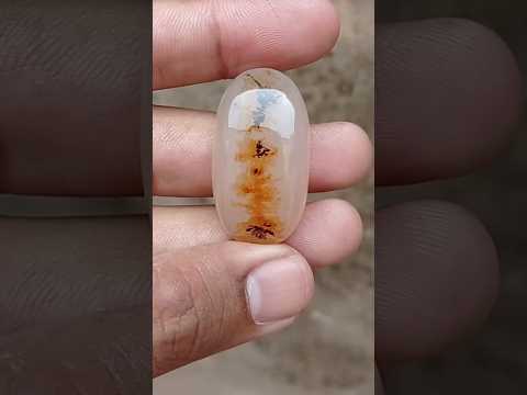 73.7ct Natural Dendritic Agate - Shajri Aqeeq -37.5x20x12mm