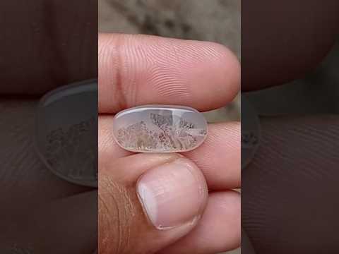 10.9ct Natural Dendritic Agate - Shajri Aqeeq -21x10x5mm