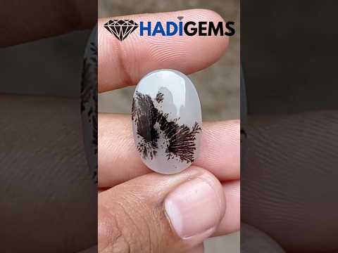 23.4ct Natural Dendritic Agate - Shajri Aqeeq -25x17x6mm