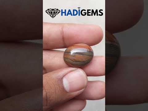 28.45 Banded Agate with Unique Pattern - Sulaimani Aqeeq - 27x17x8mm