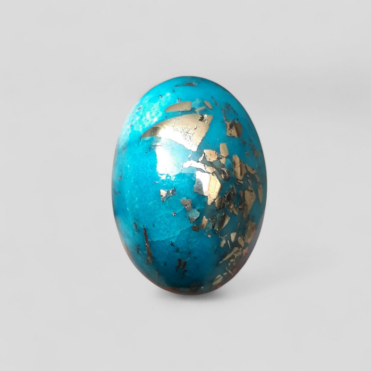 Натуральная бирюза с пиритом - бирюза Blue Matrix - Shajri Feroza-28 карат