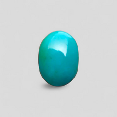 Натуральная бирюзово-зеленая бирюза — Зеленая бирюза — 17,7 карата, 22x16 мм