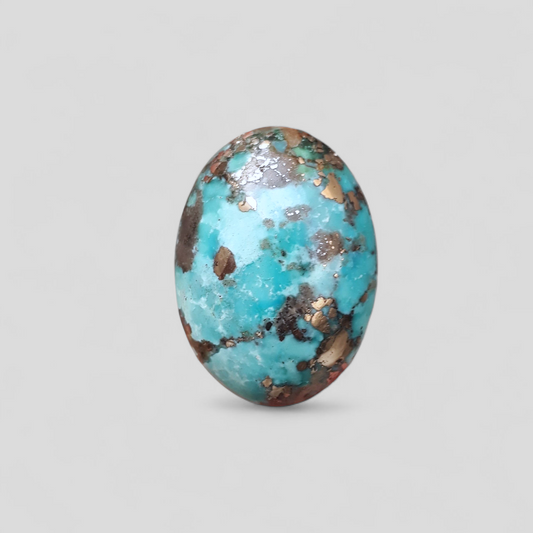 Natural Turquoise with Pyrite - Green Matrix Turquoise - Shajri Feroza-42.50Ct