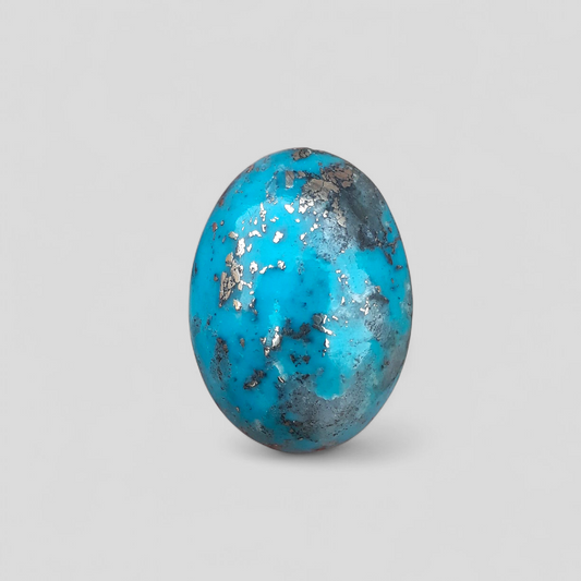 Натуральная бирюза с пиритом - бирюза Blue Matrix - Shajri Feroza-30 карат