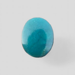 Натуральная зеленая бирюза, овальная форма, настоящий камень Фероза, размеры-18x14 мм