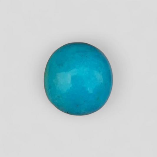 Natural Certified Turquoise  - Blue Turquoise - 25ct- 19x18mm