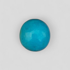 Natural Certified Turquoise  - Blue Turquoise - 25ct- 19x18mm