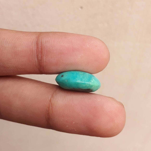 Natural Certified Turquoise - Blue Turquoise Feroza-15ct-17x15mm