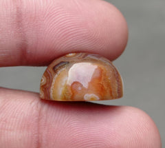 Crazy Lace Agate Cabochon - Sulaimani Aqeeq - 20x15x10mm