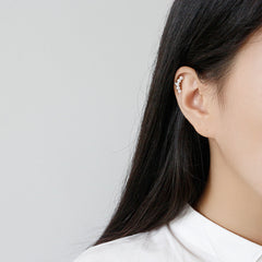 Серьги без пирсинга Girl Shell Pearl Lines (одинарные) — серебряные жемчужные серьги с палладиевым покрытием для женщин — серьги Perfect Pearl с подарочной упаковкой