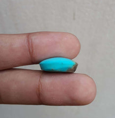 Натуральная сертифицированная бирюза - Голубая бирюза Feroza-14ct-19x16mm