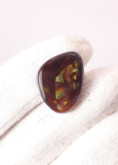 20ct Fire agate Loose cabochon - Rainbow Fire Agate - Mexican Fire Agate,  Rare Fire Agate - Rare Gemstone than Diamonds, Dimensions - 22x16.5mm