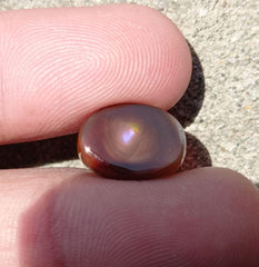 5.75ct Mexican Fire Agate,  Purple Fire Agate, Fire Agate Oval cabochon - Best gemstone Gift, Dimensions  -  14x10 mm