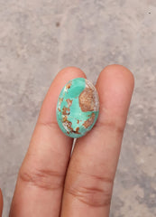 19.3ct Natural Variscite Cabochon - Dimensions  -21x15.5mm