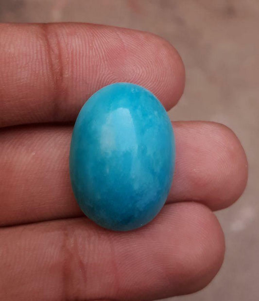 Натуральная сертифицированная бирюза — BlueTurquoise — 26 карат-25x17 мм