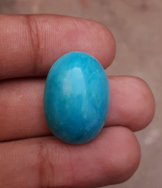 Натуральная сертифицированная бирюза — BlueTurquoise — 26 карат-25x17 мм